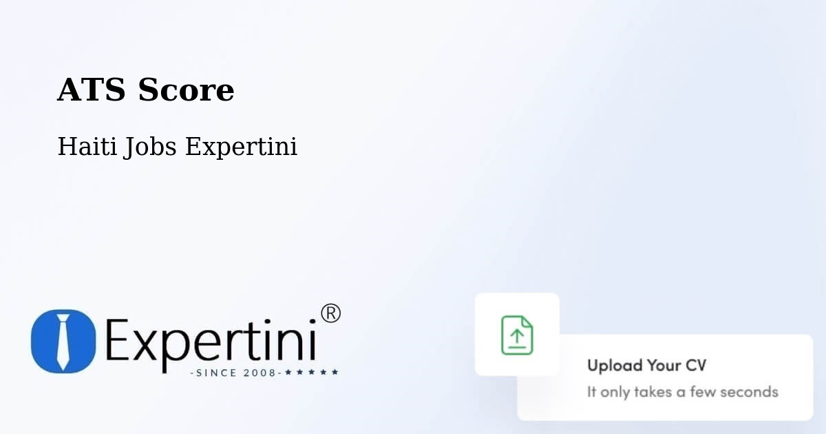Resume ATS Score & Job Description Match Tool – Anse À Galets - Haiti Jobs Expertini